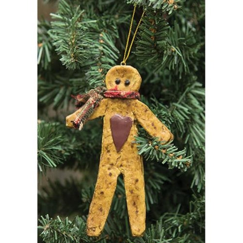 Resin Gingerbread Ornament  (Pack of 4)