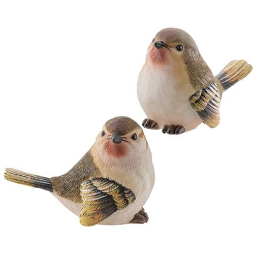 Large Resin Finch 2 Asstd. (Pack of 4)
