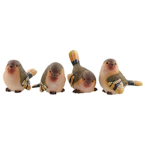 Small Resin Finch 4 Asstd.  (Pack of 4)