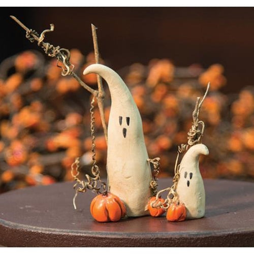 Resin Ghost Figurine 3.5 inch (Pack of 4)