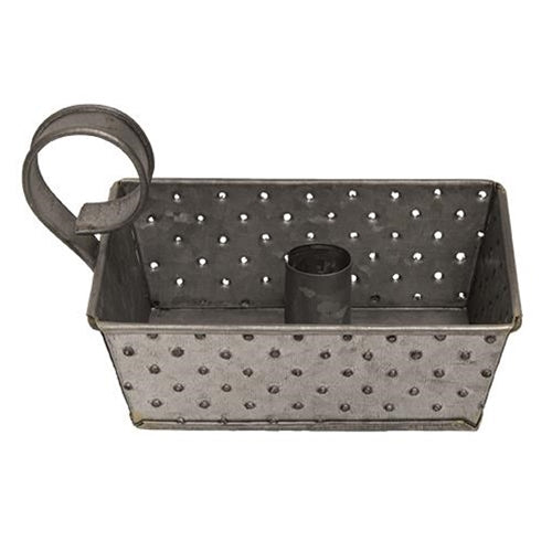 Galvanized Metal Grater Taper Holder (Pack of 2)