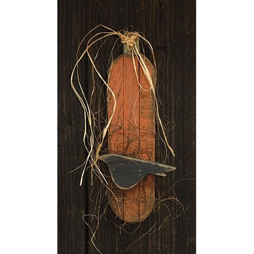 Skinny Lath Pumpkin w/Crow Orange