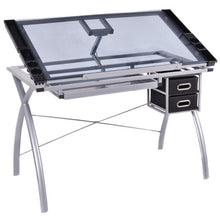 Load image into Gallery viewer, Adjustable Drawing Desk Drafting Table with Drawers
