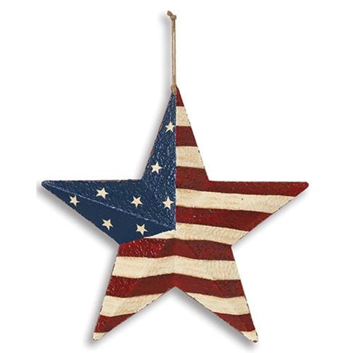 Hand Painted Americana Star 12