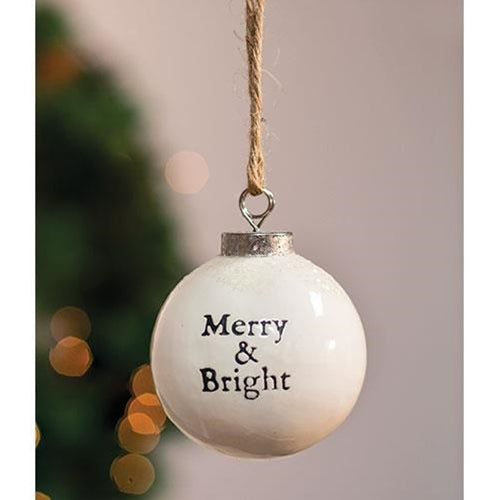 White Ceramic Ornament 