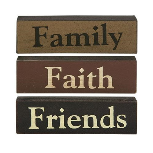 Faith Family Friends Block 3 Asstd. not a set (Pack of 4)