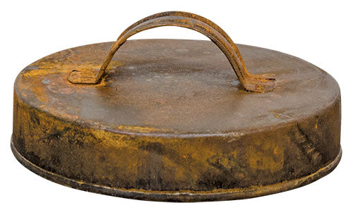 Rusty Jar Lid w/Handle (Pack of 4)