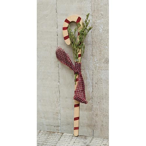 Candy Cane w/Greenery  (Pack of 4)