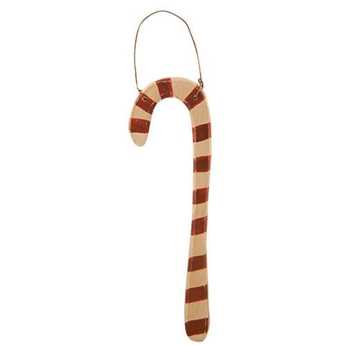Wood Candy Cane Ornament (Pack of 4)