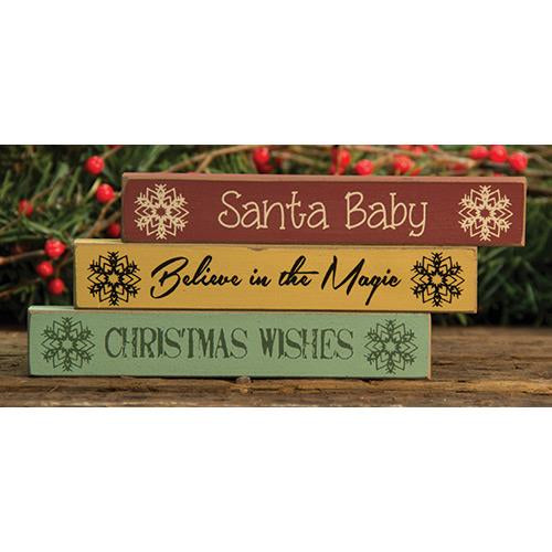 Santa Baby Mini Stick 3 Asstd.  (Pack of 4)