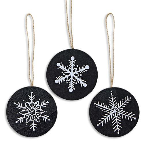 Snowflake Ornament 3 Asstd. (Pack of 4)