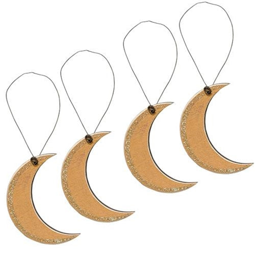 4/Set Moon Ornaments  (Pack of 4)