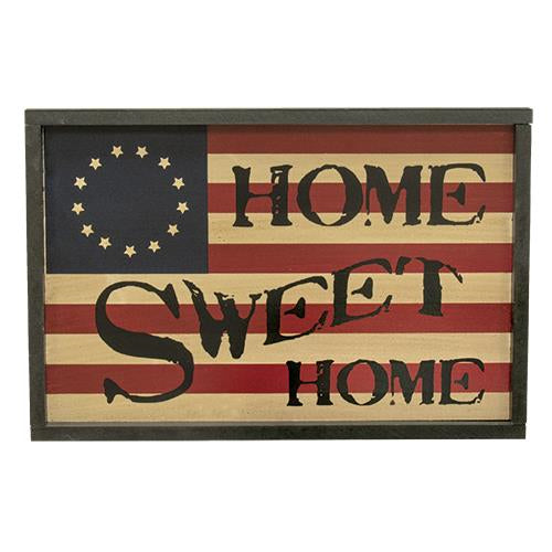 Home Sweet Home Flag Sign  (Pack of 2)