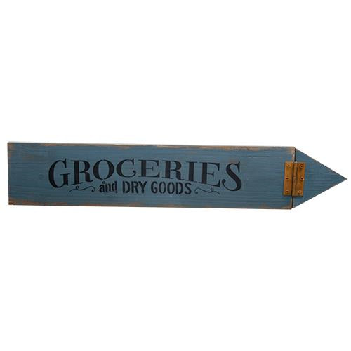 *Groceries Arrow Sign