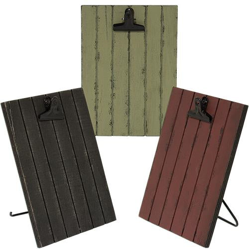 Standing Clipboard Picture Holder 3 Asstd.  (Pack of 4)
