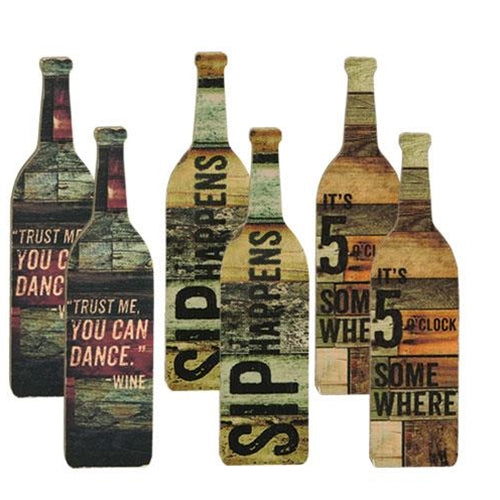 6/Set Sip Happens Magnets (Pack of 4)