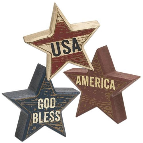 USA Star Sitter 3 Asstd. (Pack of 4)
