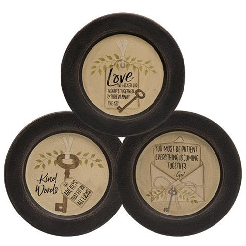*Love and Kindness Key Plate 3 Asst. (Pack of 2)