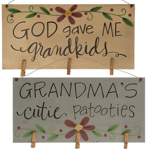 Grandma's Cuties Photo Holder 2 Asstd. (Pack of 4)
