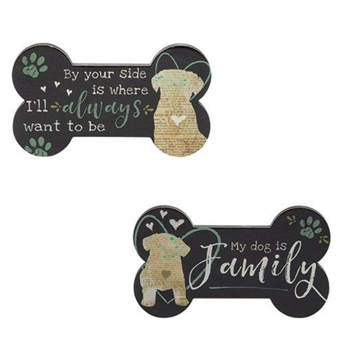 Dog Bone Magnet 2 Asst  (Pack of 4)