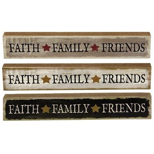Faith Family Friends Mini Stick 3 Asstd. (Pack of 4)