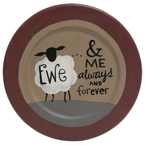 *Love Ewe Plate 2 Asstd  (Pack of 4)