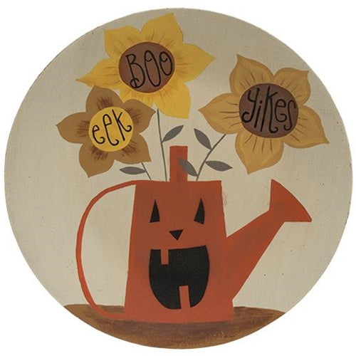 *Boo Eek Yikes Pumpkin Plate