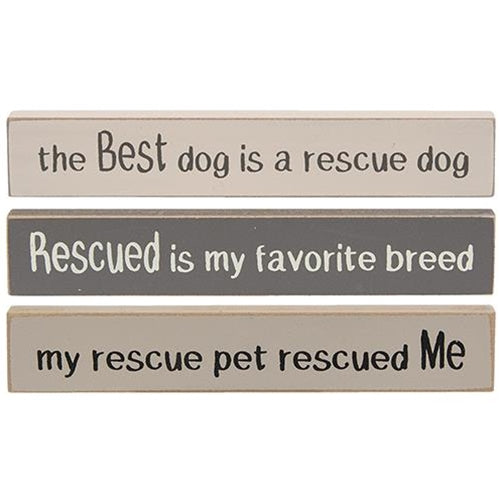 Farmhouse Colors Rescue Dog Mini Stick 3 Asstd.  (Pack of 4)