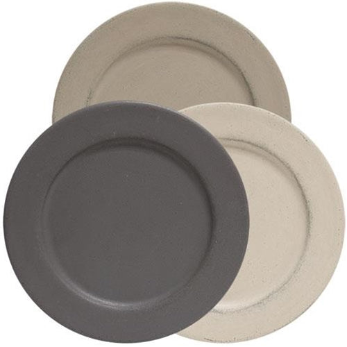 Farmhouse Colors Round Plate w/Rim 11