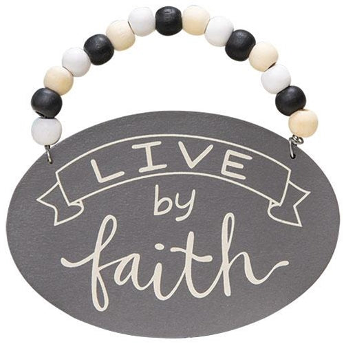 Faith Over Fear Beaded Ornament 4 asstd. (Pack of 4)