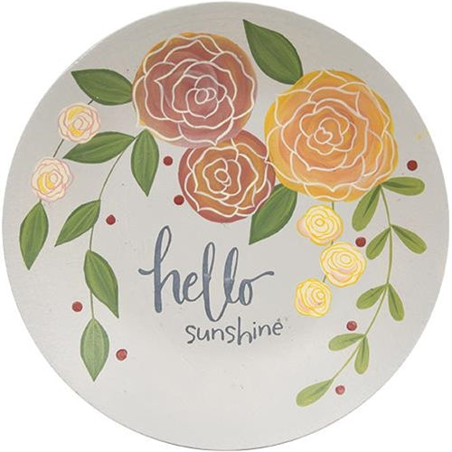 *Hello Sunshine Floral Plate 2 asstd.