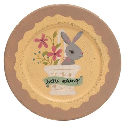 Hello Spring Bunny Plate 2 asstd. (Pack of 2)