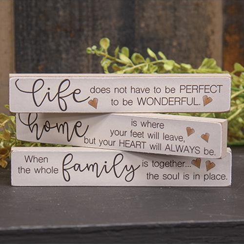 Where Your Heart Will Always Be Mini Stick 3 asstd. (Pack of 4)