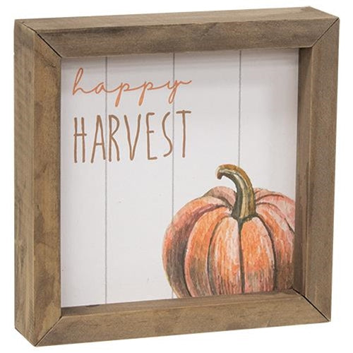 Happy Harvest Merry & Bright Two-Sided Framed Sign (Pack of 2)
