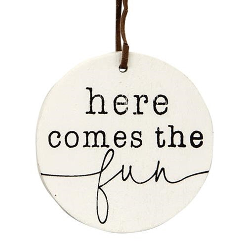 3/set Here Comes the Fun Wine Tags  (Pack of 4)