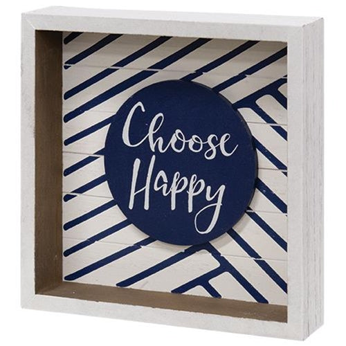 Choose Happy Box Sign  (Pack of 4)