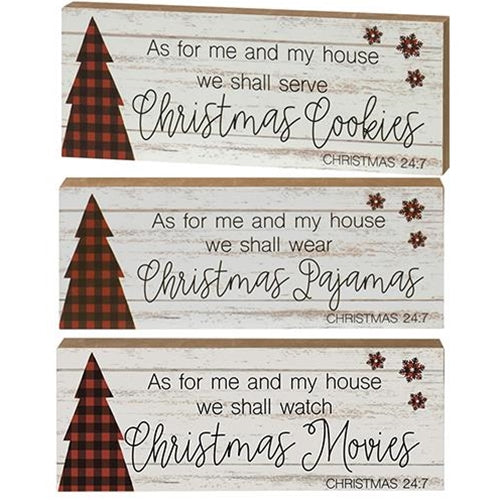 As For Me and My House Block 3 Asstd. (Pack of 4)