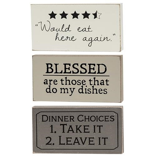 Dinner Choices Block 3 Asstd. (Pack of 4)