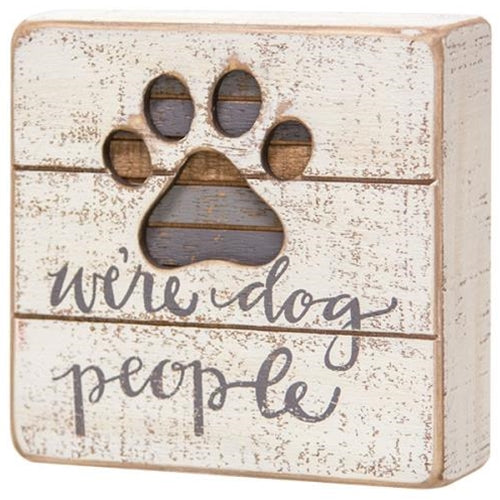 Dog People Slat Box Sign (Pack of 2)