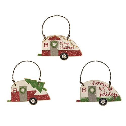 3/Set Camper Ornaments (Pack of 2)