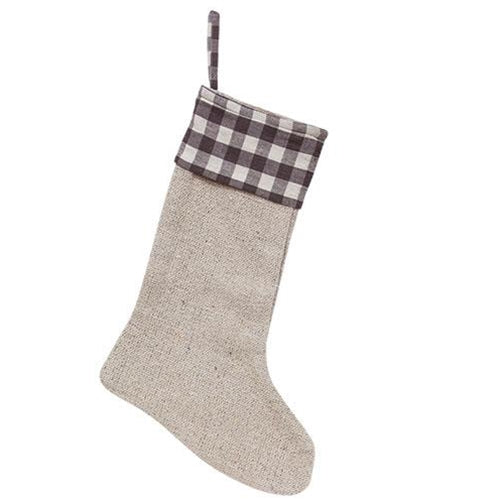 Farmhouse Burlap Stocking (Pack of 2)