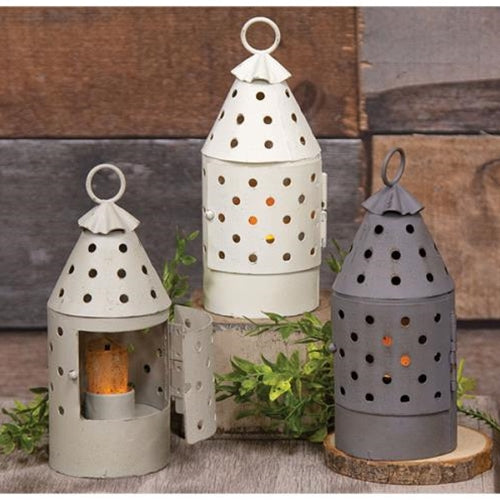Farmhouse Colors Mini Railroad Lantern 3 asstd. (Pack of 2)