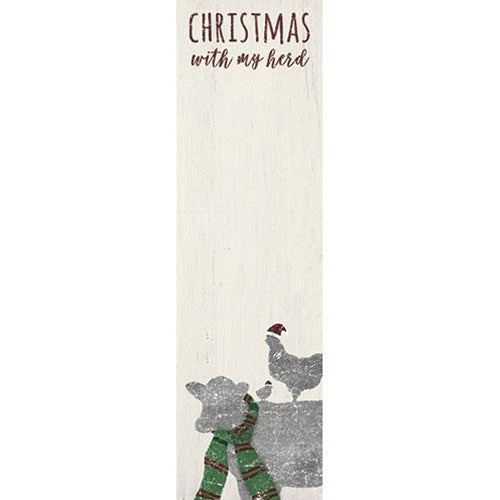 Christmas With My Herd Notepad (Pack of 4)