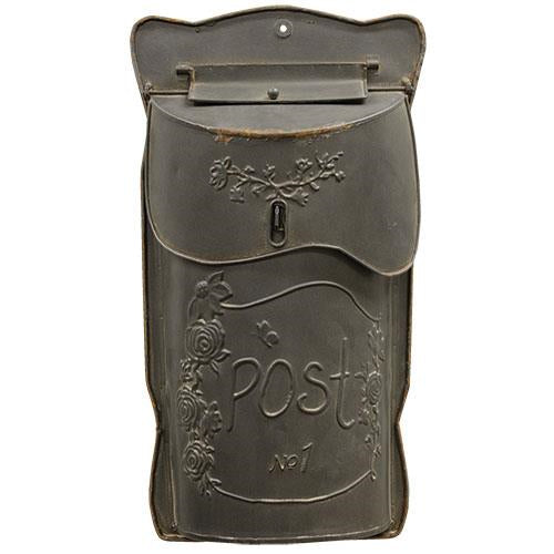 Aged Black Post Box