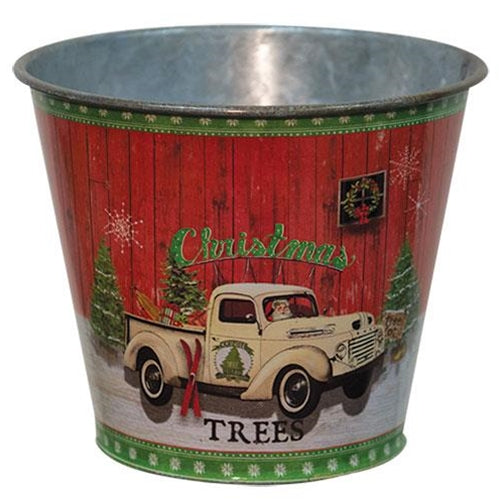Christmas Trees Truck Bucket (Pack of 4)