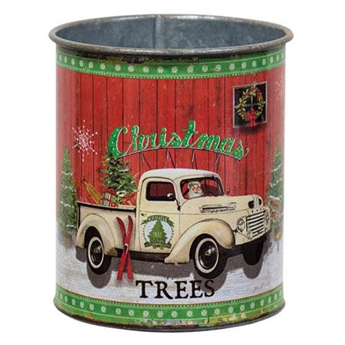 Christmas Trees Truck Can  (Pack of 4)