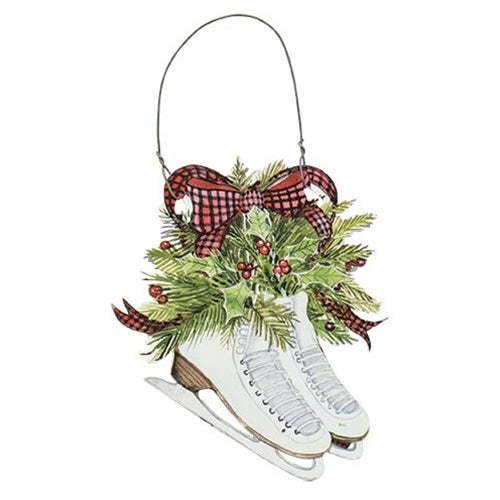 White Ice Skates Ornament (Pack of 4)