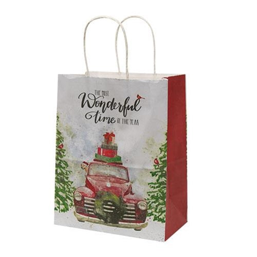 Vintage Truck Gift Bag Medium (Pack of 4)