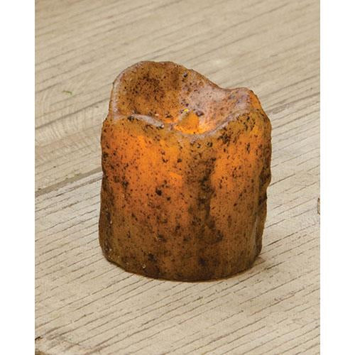 Mini Burnt Ivory Drip Timer Votive (Pack of 4)