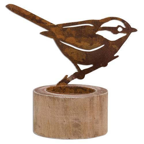 Rusty Bird Tealight Holder 4